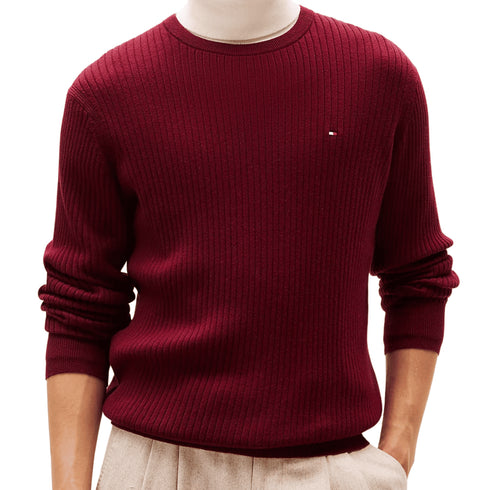 Tommy Hilfiger Pullover Tommy Hilfiger - Pullover in maglia a coste con cashmere S A25-TOMMY HILFIGERMW40449-VPL-S - Francavilla Moda