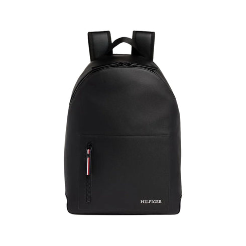 Tommy Hilfiger Zaino Zaino Uomo con effetto piquet Nero - Francavilla Moda