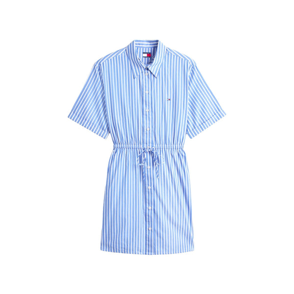 TOMMY JEANS Abito Abito corto Donna a righe con coulisse in vita XS - Francavilla Moda