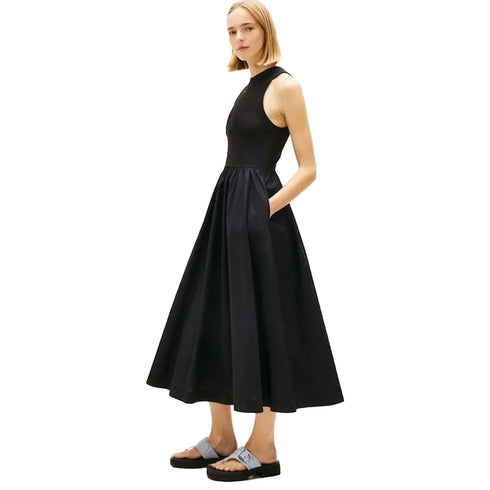 TOMMY JEANS Abito Abito Donna con gonna svasata a pieghe XS - Francavilla Moda