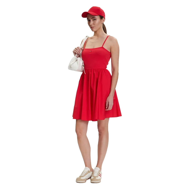 TOMMY JEANS Abito Abito Donna corto con spalline sottili S - Francavilla Moda