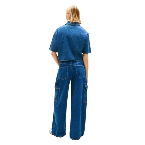 TOMMY JEANS Camicia Camicia Donna in denim con taschino XS - Francavilla Moda