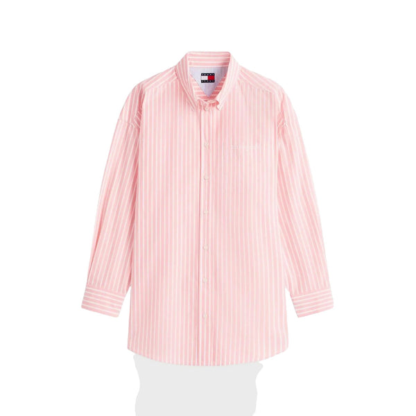 TOMMY JEANS Camicia Camicia over Donna a righe XS - Francavilla Moda