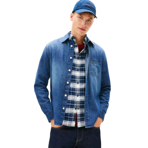 TOMMY JEANS Camicia ml Camicia Uomo in denim regular fit S - Francavilla Moda
