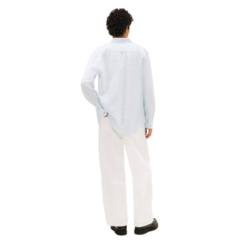TOMMY JEANS Camicia Camicia Uomo in misto lino S P26-TOMMY JEANSDM0DM22761-YBL-S - Francavilla Moda