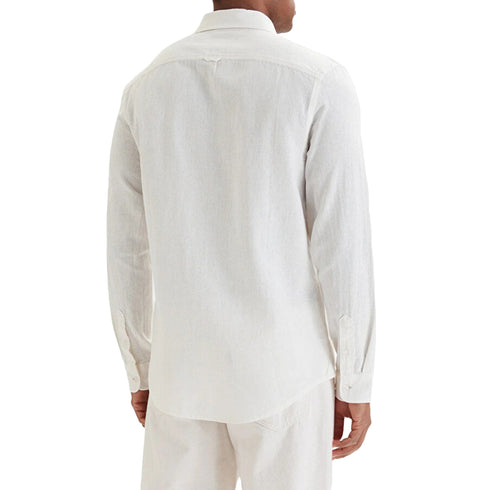 TOMMY JEANS Camicia Camicia Uomo in misto lino S P26-TOMMY JEANSDM0DM22761-YBL-S - Francavilla Moda