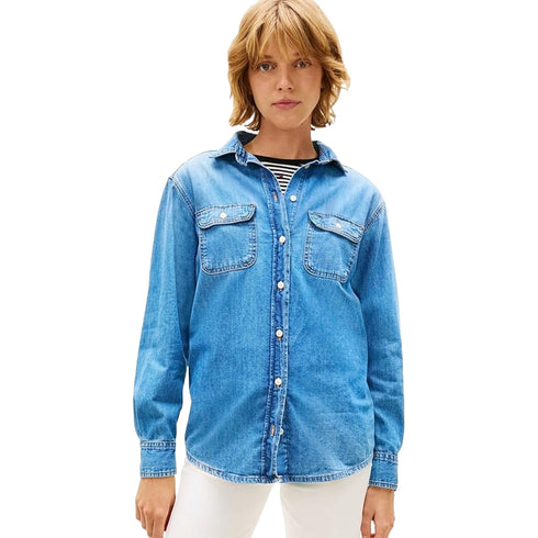 TOMMY JEANS Overshirt Overshirt Donna relaxed in denim XS - Francavilla Moda