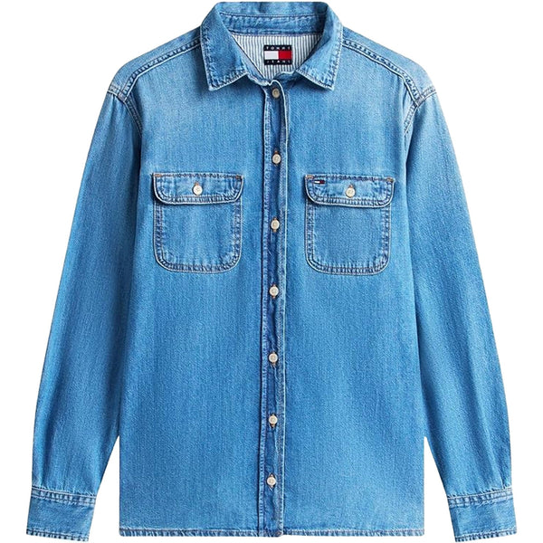 TOMMY JEANS Overshirt Overshirt Donna relaxed in denim XS - Francavilla Moda