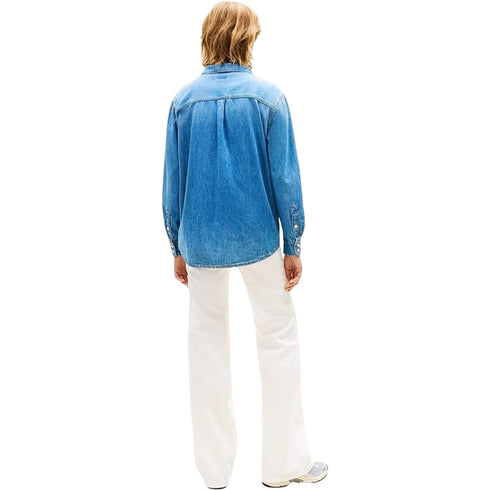 TOMMY JEANS Overshirt Overshirt Donna relaxed in denim XS - Francavilla Moda