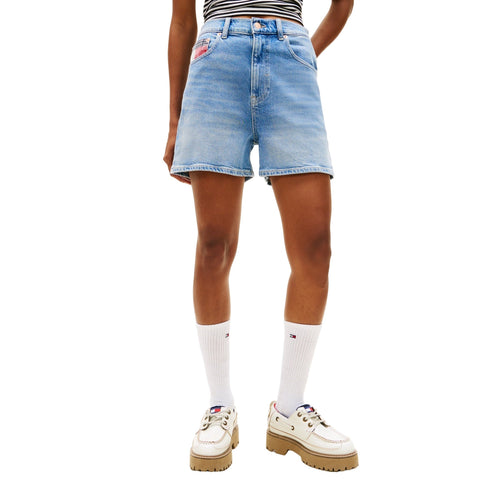 TOMMY JEANS Shorts Shorts Donna in denim modello mom 25 P26-TOMMY JEANSDW22692-1A5-25 - Francavilla Moda