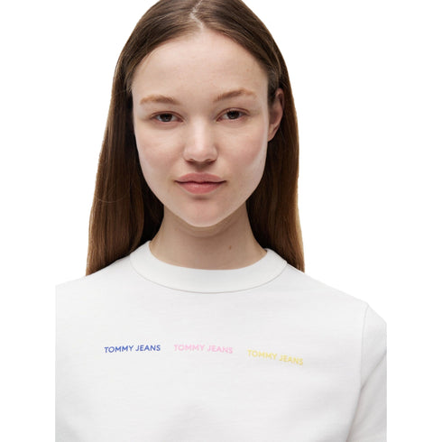 TOMMY JEANS T-shirt T-shirt Donna con stampa colorata XS A26-TOMMY JEANSDW0DW22905-YBL-XS - Francavilla Moda