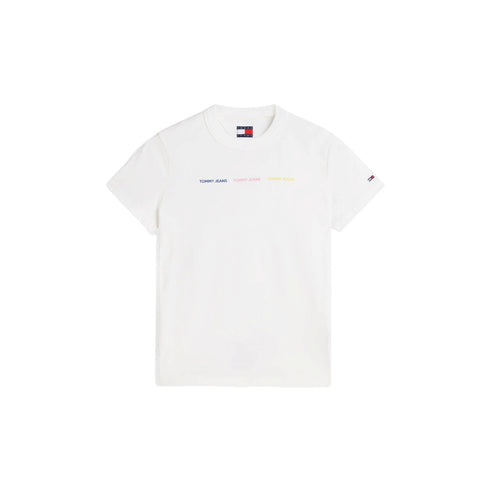 TOMMY JEANS T-shirt T-shirt Donna con stampa colorata XS A26-TOMMY JEANSDW0DW22905-YBL-XS - Francavilla Moda