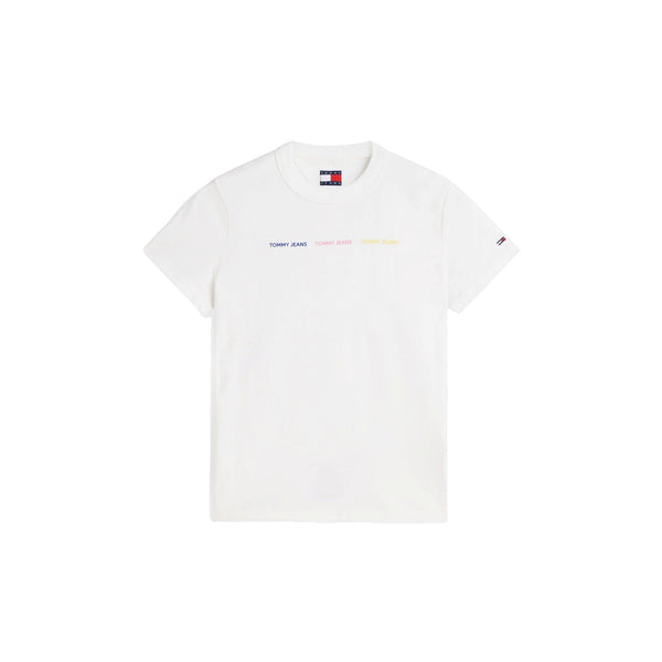 TOMMY JEANS T-shirt T-shirt Donna con stampa colorata XS A26-TOMMY JEANSDW0DW22905-YBL-XS - Francavilla Moda