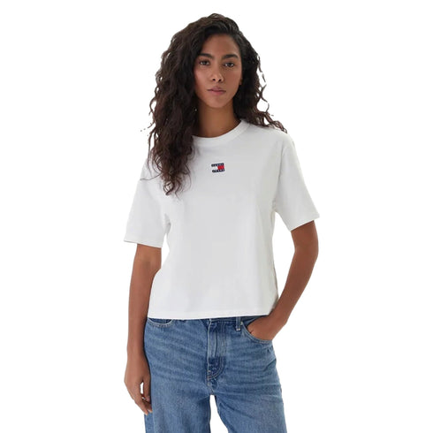 TOMMY JEANS T-shirt T-shirt Donna dal fit rilassato XS A26-TOMMY JEANSDW0DW22202-YBL-XS - Francavilla Moda