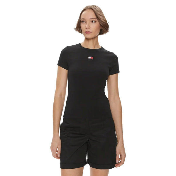 TOMMY JEANS T-shirt T-shirt Donna slim con bandiera XS - Francavilla Moda