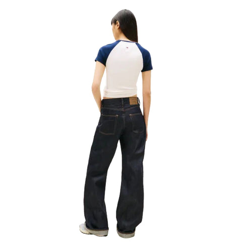 TOMMY JEANS T-Shirt T-shirt Donna Slim con stampa frontale XS - Francavilla Moda