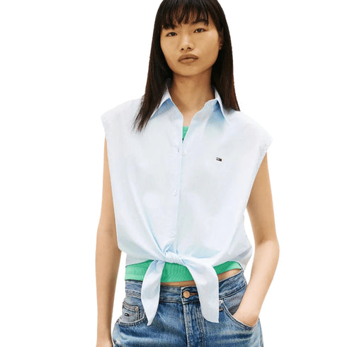 TOMMY JEANS Camicia TOMMY JEANS Camicia Donna Smanicata Cotone Organico S - Francavilla Moda