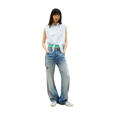 TOMMY JEANS Camicia TOMMY JEANS Camicia Donna Smanicata Cotone Organico S - Francavilla Moda