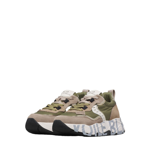 Voile Blanche Sneakers Sneakers Donna Club 105 Beige/Verde 34 - Francavilla Moda