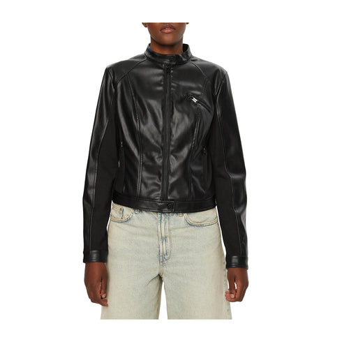 Giacca Donna in ecopelle con taschino