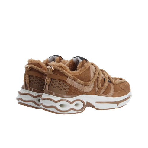 Sneakers Donna Willo Runner, con interno in pelliccia e lacci