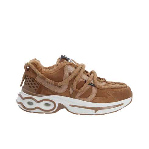 Sneakers Donna Willo Runner, con interno in pelliccia e lacci