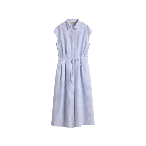 Woolrich Abito midi Abito Donna midi in cotone seersucker XS P25 - WOOLRICHCFWWDR0186FRUT4070 - 31010 - XS - Francavilla Moda