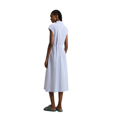 Woolrich Abito midi Abito Donna midi in cotone seersucker XS P25 - WOOLRICHCFWWDR0186FRUT4070 - 31010 - XS - Francavilla Moda