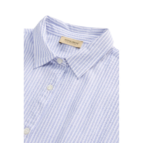 Woolrich Abito midi Abito Donna midi in cotone seersucker XS P25 - WOOLRICHCFWWDR0186FRUT4070 - 31010 - XS - Francavilla Moda