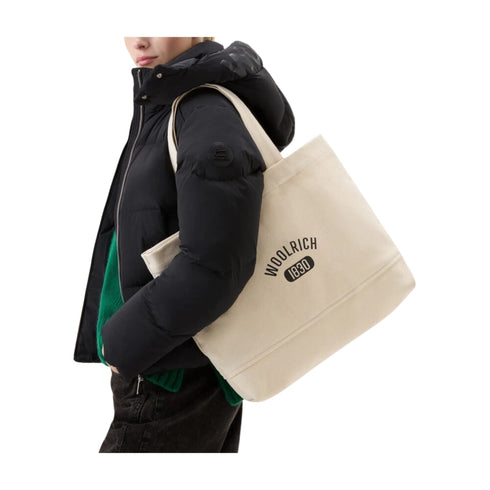 WOOLRICH Borsa a spalla Borsa Donna shopper Canvas Ecru P24-WOOLRICHCFWOBA0050MRUT3733-813-UNI - Francavilla Moda