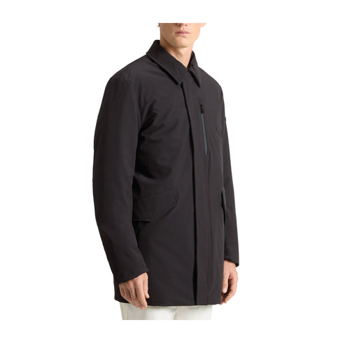 Woolrich Giubbotto Giaccone Uomo Barrow Mac in Softshell Nero A24 - WOOLRICHCFWOOU0792MRUT3496 - 100 - S - Francavilla Moda