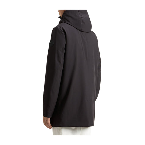Woolrich Giubbotto Giaccone Uomo Barrow Mac in Softshell Nero A24 - WOOLRICHCFWOOU0792MRUT3496 - 100 - S - Francavilla Moda