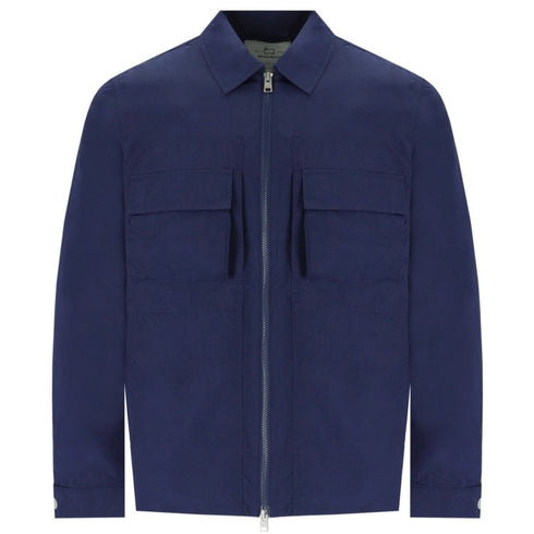 Woolrich Giubbino Giubbino Uomo Crinkle in nylon Blu - Francavilla Moda