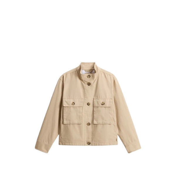 Woolrich Overshirt Overshirt Donna in popeline con bottoni XS - Francavilla Moda