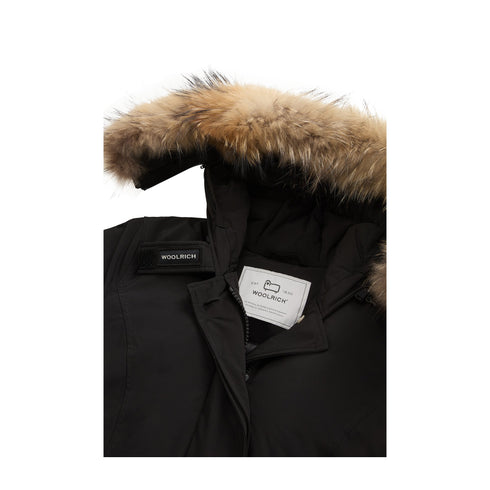 Woolrich Parka medio Parka Donna Luxury Artic con pelliccia Nero - Francavilla Moda