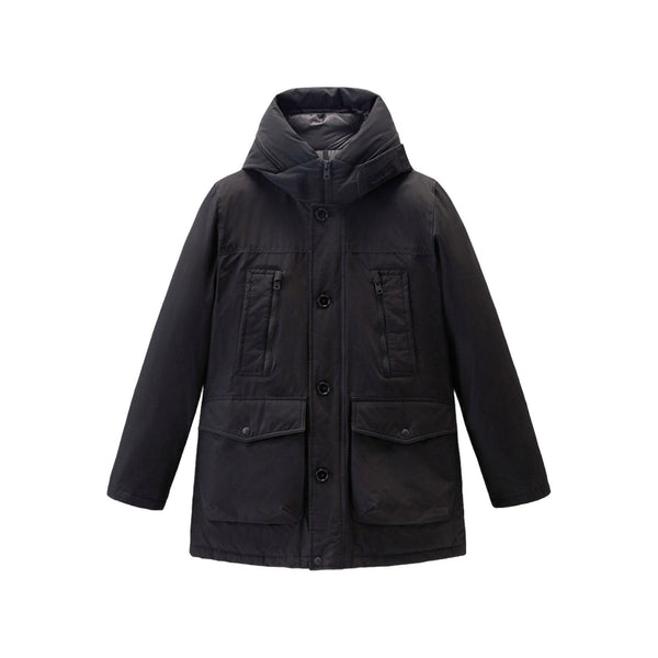 Woolrich Parka lungo Parka Uomo Ramar Artic lungo Nero - Francavilla Moda