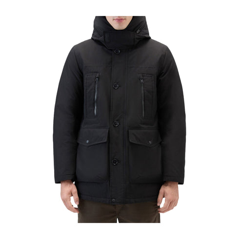 Woolrich Parka lungo Parka Uomo Ramar Artic lungo Nero - Francavilla Moda