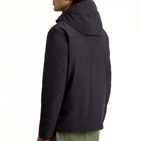 Woolrich Piumino corto Piumino Uomo Pacific in Softshell Nero - Francavilla Moda