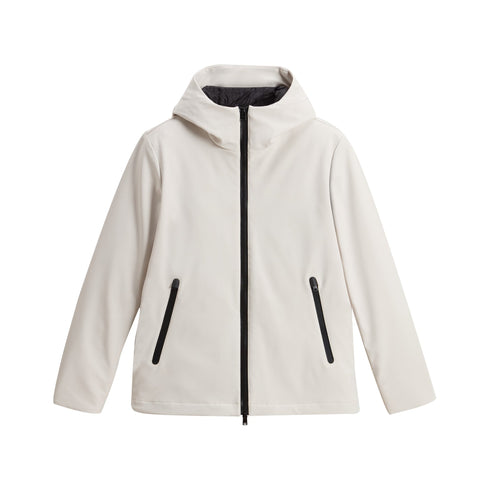 Woolrich Piumino corto Piumino Uomo Pacific in Softshell Stone - Francavilla Moda