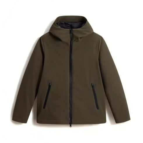 Woolrich Piumino corto Piumino Uomo Pacific in Softshell Militare A24 - WOOLRICHCFWOOU1047MRUT3496 - 614 - L - Francavilla Moda