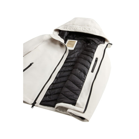 Woolrich Piumino corto Piumino Uomo Pacific in Softshell Stone - Francavilla Moda