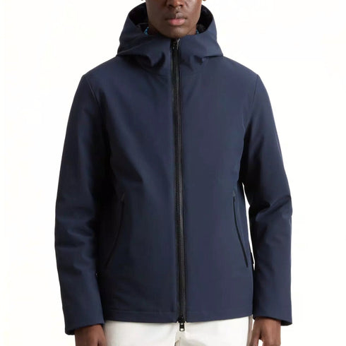 Woolrich Piumino corto Piumino Uomo Pacific in Softshell Blu A24 - WOOLRICHCFWOOU1047MRUT3496 - 3989 - L - Francavilla Moda