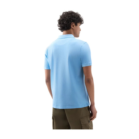 Woolrich Polo Polo Uomo modello Mackinack Celeste P24-WOOLRICHCFWWOPO0065MRUT1483-30050-M - Francavilla Moda