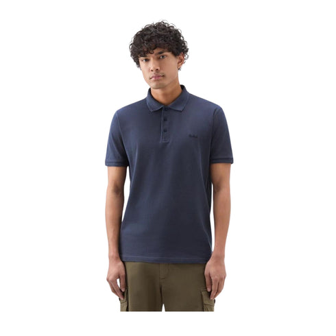 Woolrich Polo Polo Uomo modello Mackinack Melton blue P24-WOOLRICHCFWWOPO0065MRUT1483-3989-M - Francavilla Moda