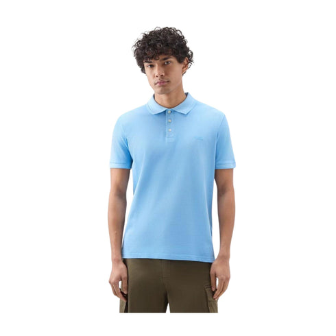 Woolrich Polo Polo Uomo modello Mackinack Celeste P24-WOOLRICHCFWWOPO0065MRUT1483-30050-M - Francavilla Moda