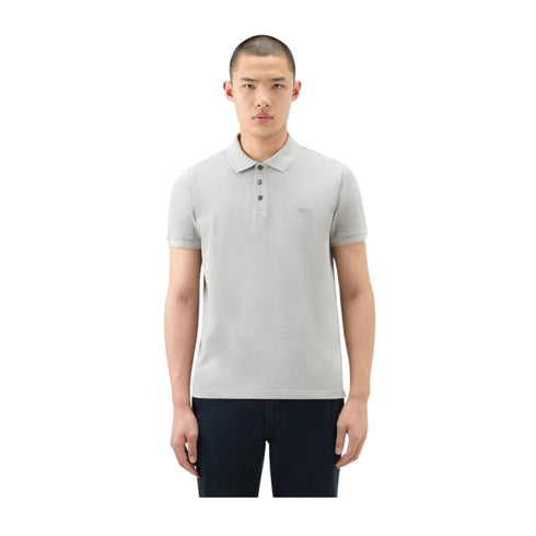Woolrich Polo Polo Uomo modello Mackinack Grigio perla - Francavilla Moda