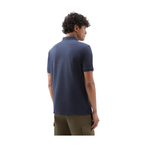 Woolrich Polo Polo Uomo modello Mackinack Melton blue P24-WOOLRICHCFWWOPO0065MRUT1483-3989-M - Francavilla Moda