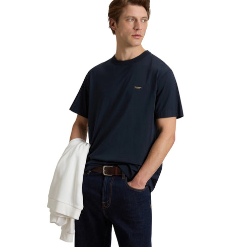 Woolrich T-shirt mm T-shirt uomo in puro cotone con logo XXS - Francavilla Moda