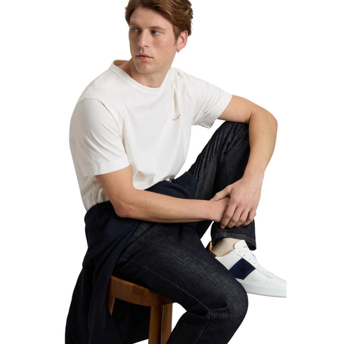 Woolrich T-shirt mm T-shirt uomo in puro cotone con logo XXS P26-WOOLRICHCFWOTE2012MRUT5334-8270-XXS - Francavilla Moda