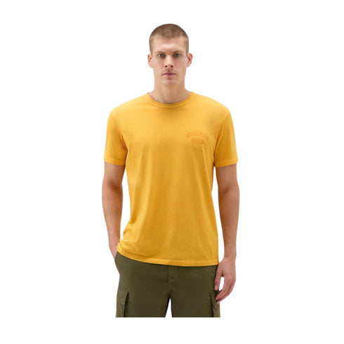 Woolrich T-shirt T-shirt Uomo in puro cotone Giallo - Francavilla Moda
